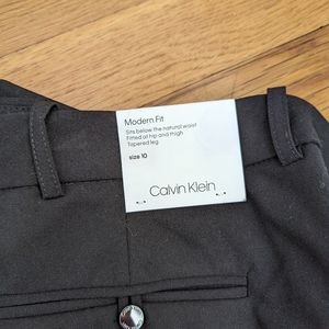 Calvin Klein NWT modern fit black slacks, size 10